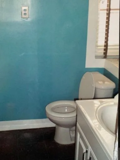 Bathroom before the remodel